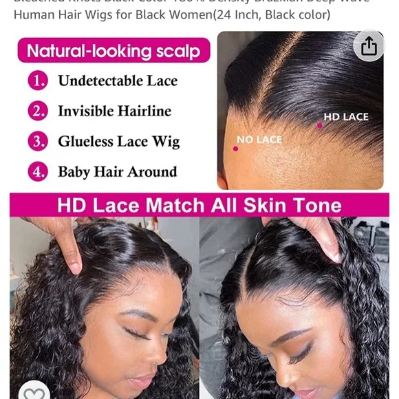 Pizazz Hair Human Hair Wigs - Picture 3 of 9